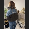 Stylowa kurtka puchowa czekolada & jeans